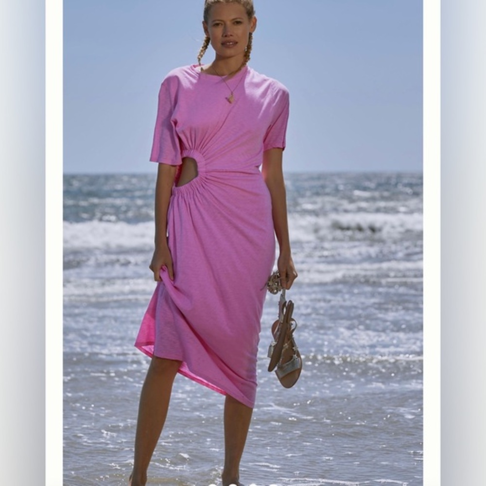 Anthropologie Stateside Cutout Maxi T-Shirt Dress